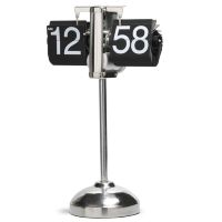 Настольные ретро часы с перекидным циферблатом Flip Clock на высокой ножке с регулируемой высотой